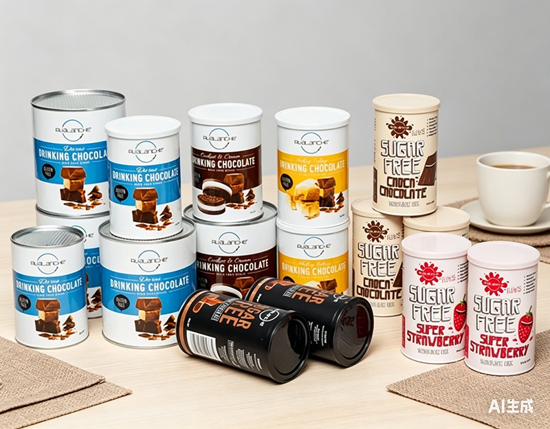 High quality Drinking Chocolate Powder Canister High quality Drinking Chocolate Powder Canister